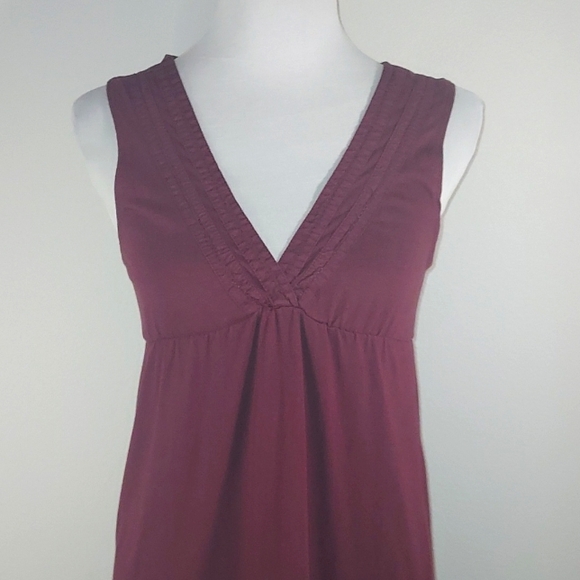 Billabong Burgundy Deep Purple V-Neck Lace Detail Y2K Dress Size Small - Picture 5 of 9